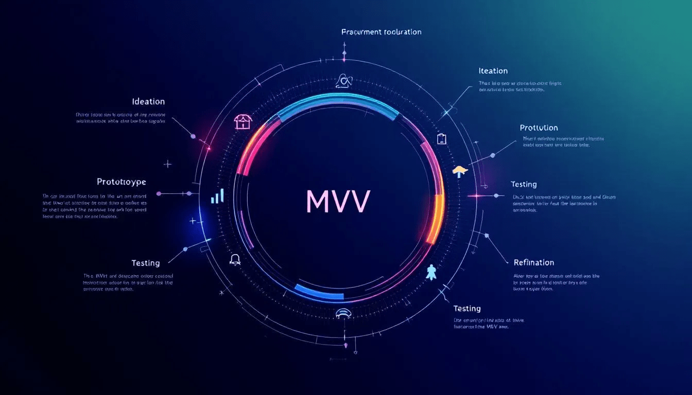 A flowchart illustrating the MVP development process explained.