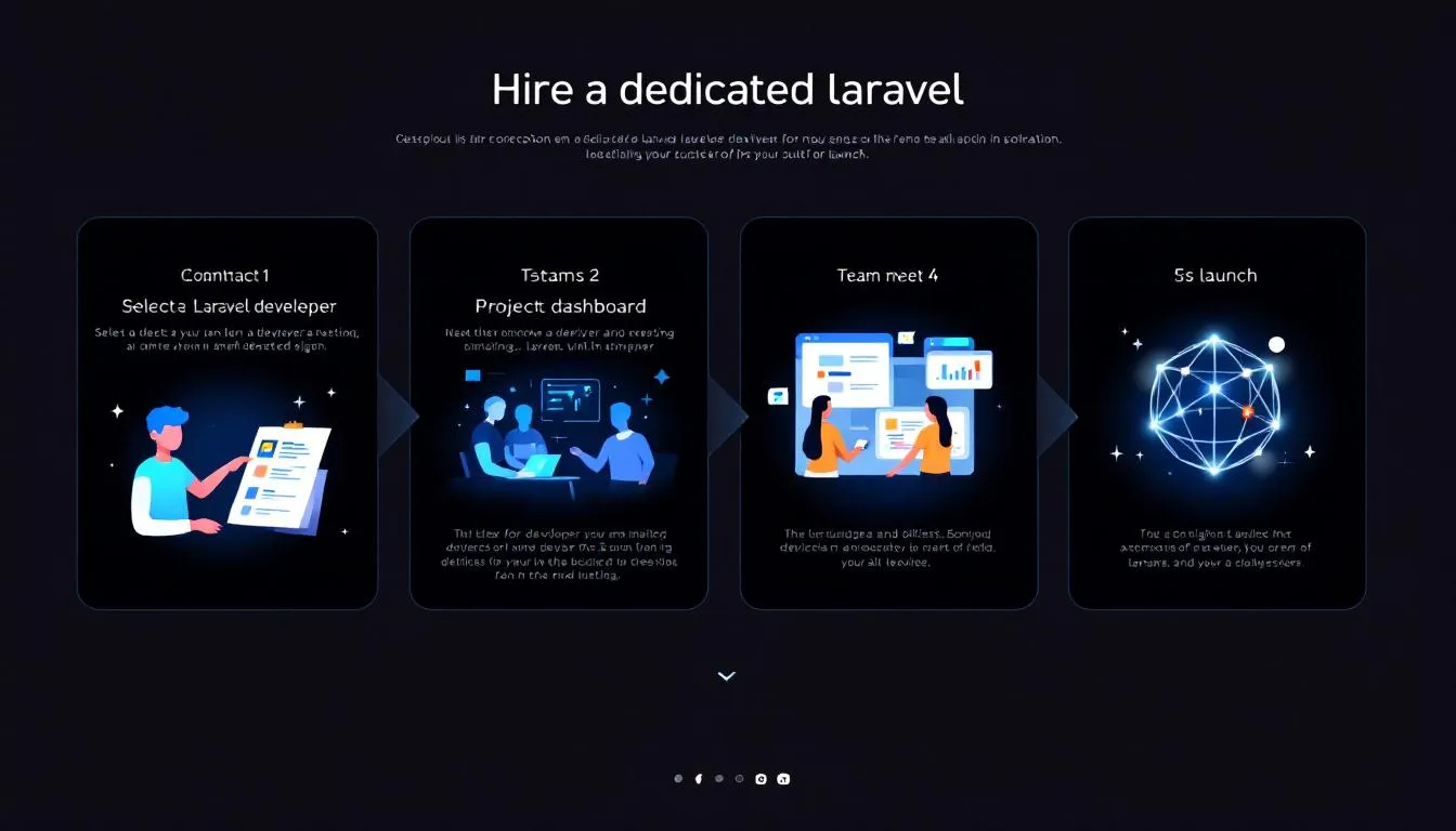 Steps to hire dedicated Laravel developers quickly.
