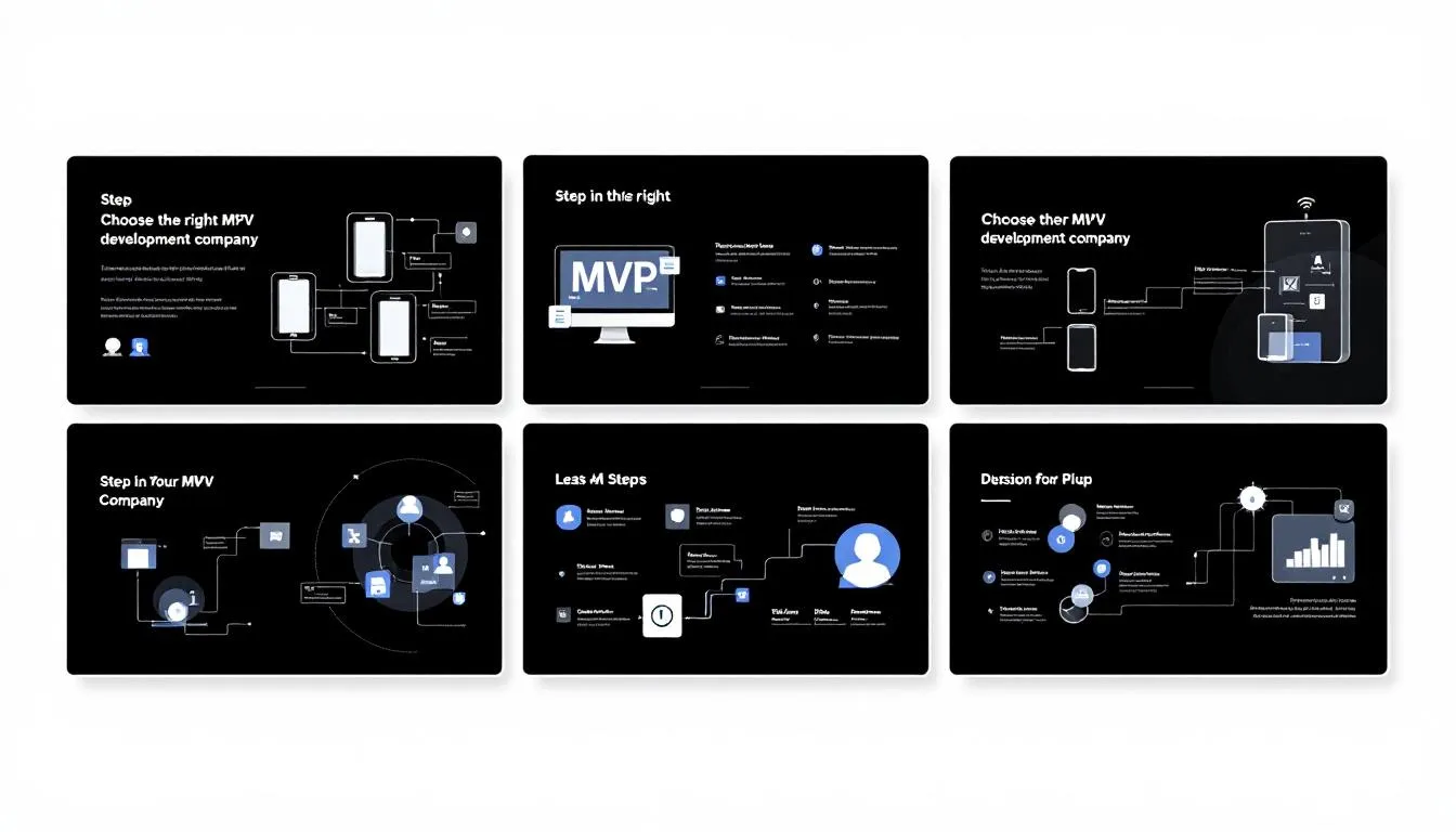Illustration of MVP development lifecycle for tech startups

